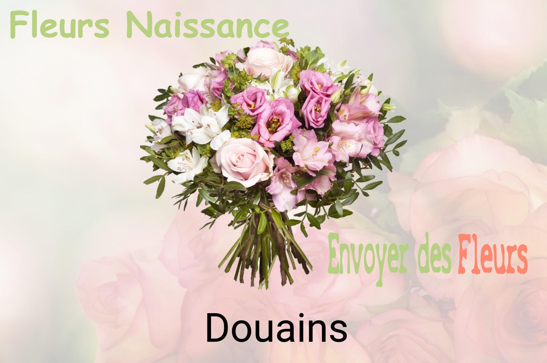 Bouquet de fleurs de naissance livré à Douains